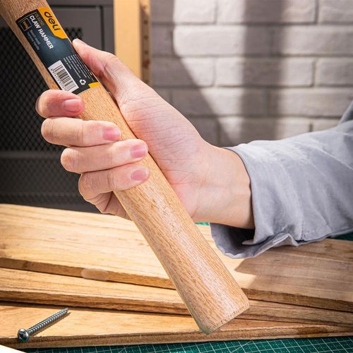 купить Молоток Deli DLE5250 500г деревянная ручка в Кишинёве 