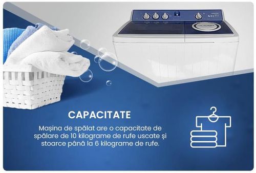 cumpără Mașină de spălat semiautomat Albatros WMS 12.3 (White) în Chișinău 