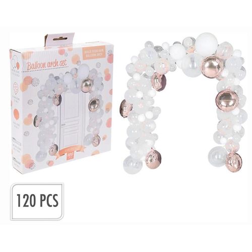 cumpără Decor Promstore 24497 Suport arc din 120baloane (transparente, albe, aurii roz) în Chișinău 