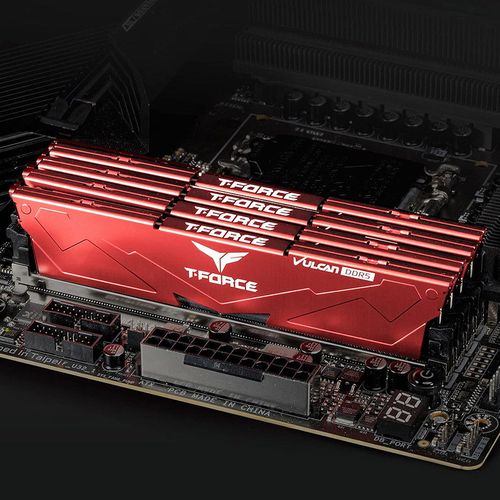 cumpără Memorie operativa 32GB DDR5 Dual-Channel Kit Team T-Force Vulcan Red 32GB (2x16GB) DDR5 (FLRD532G5600HC36BDC01) PC5-44800 5600MHz CL36-36-36, Retail (memorie/память) în Chișinău 