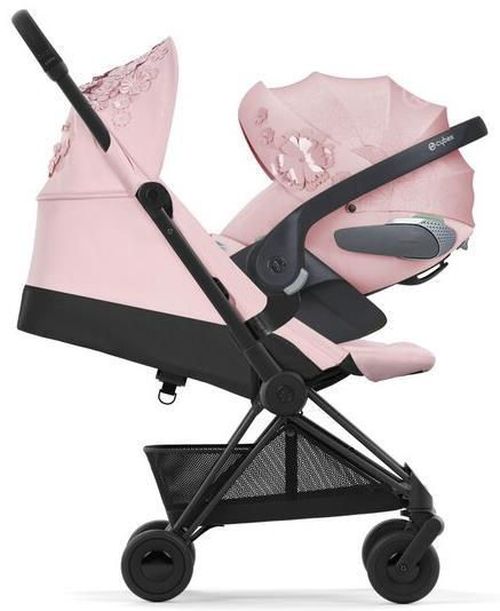 cumpără Сărucior pentru copii Cybex 522003131 Coya Matt Black FE Simply Flowers Pink în Chișinău 