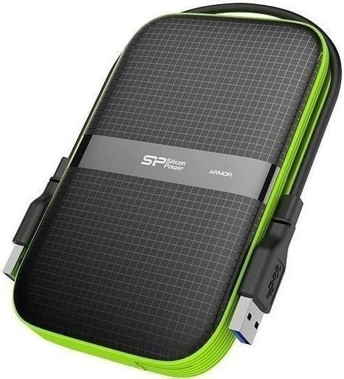 cumpără Disc rigid extern HDD Silicon Power SP010TBPHDA60S3K 1TB A60 Black/Green în Chișinău 