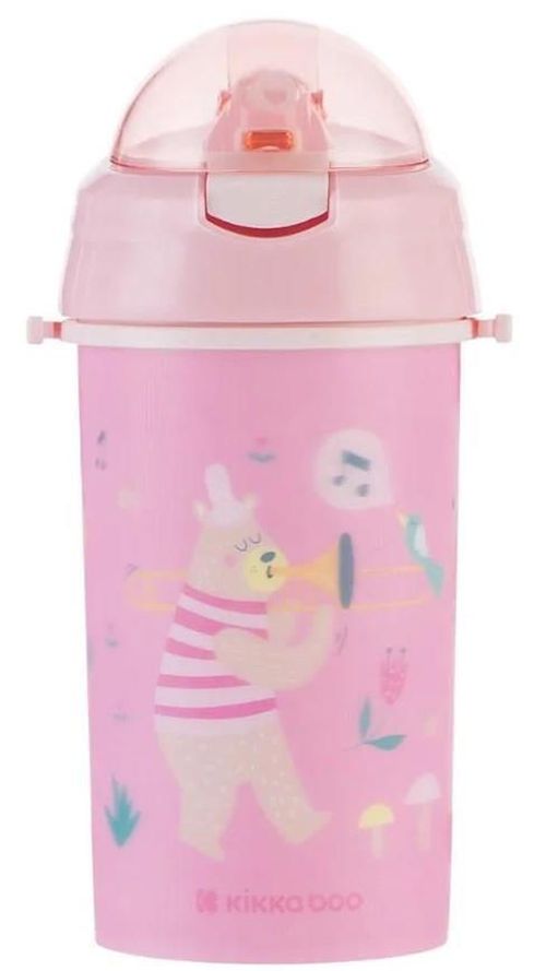 cumpără Cană cu pai Kikka Boo Music Fest Pink, 450ml (3800171211215) în Chișinău 