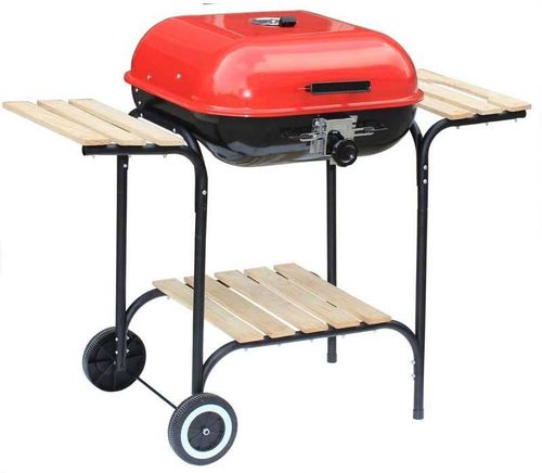 cumpără Grătar Activa Mastercook AM19524 pe carbuni Grill Wagon Red 40x40cm cu 2 mese în Chișinău 