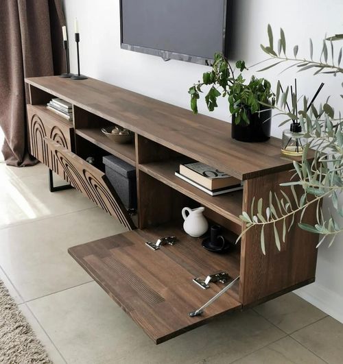 cumpără Comodă TV Trendy Helen, Nuc 170x40x30cm în Chișinău 