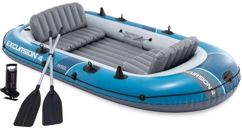 cumpără Barcă gonflabilă Intex (66324) Excursion 4 cu vâsle și pompă, 315x165x43cm, max.500kg în Chișinău 