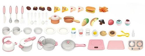 купить Игрушечная кухня и посуда Essa 100T-4 Bucătărie pentru copii, roz в Кишинёве 