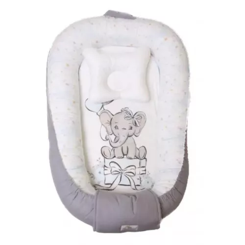 купить Гнездо для новорожденных PernaMea Babynest Premium Elefant Gri (PM.101552/6) в Кишинёве 