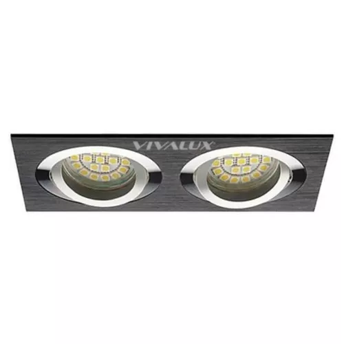 cumpără Corp de iluminat interior Vivalux 75016 Spot STYLE, MR16, 2xGU5.3, negru (VIV003883) în Chișinău 