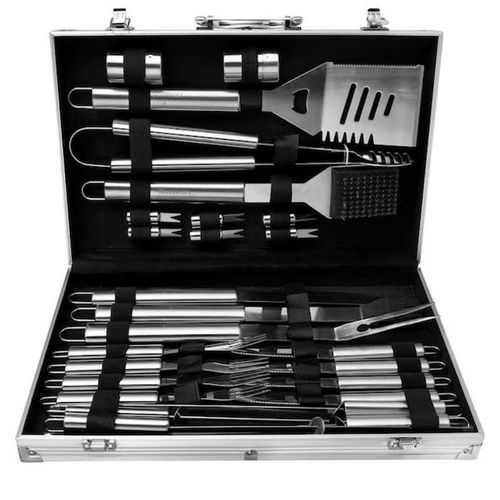 купить Товар для пикника Grill Master Ustensile Set 26 buc. cutie de aluminiu (16027-92) в Кишинёве 