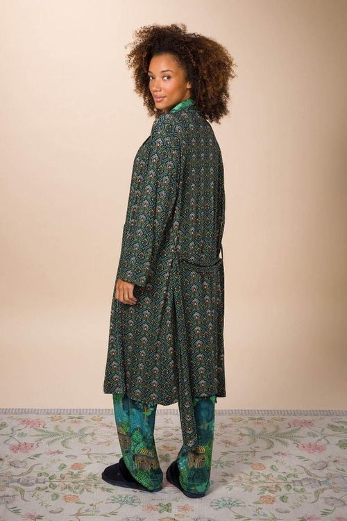 купить Домашний текстиль Pip Studio 51.510.730 Nisha Kimono Bailamos Dark Blue XXL Dark Blue в Кишинёве 