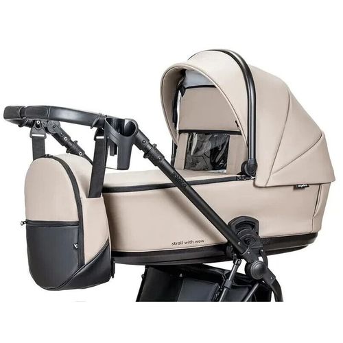 cumpără Сărucior pentru copii Angelina Carucior 2in1 Enigma Eco Leather Beige Ecco-14 în Chișinău 
