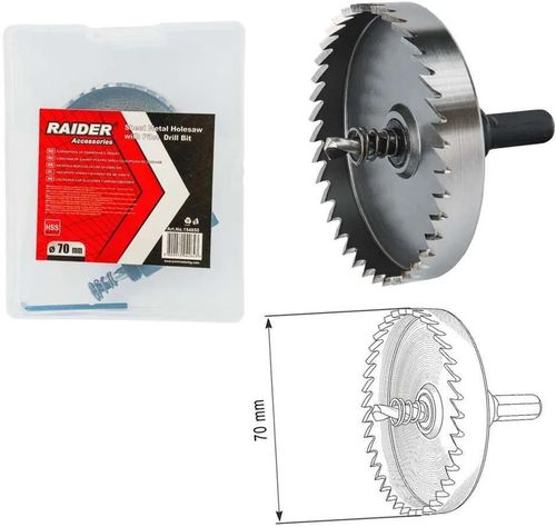 cumpără Set de tubulare, bite, duze Raider 154850 Freza metal Ø70 HSS în Chișinău 