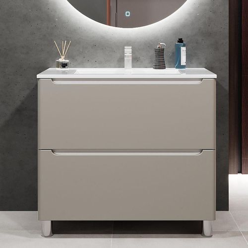 cumpără Dulap pentru lavoar Bayro Bergamo под столешницу / под умывальник Allegro 1000 light grey în Chișinău 