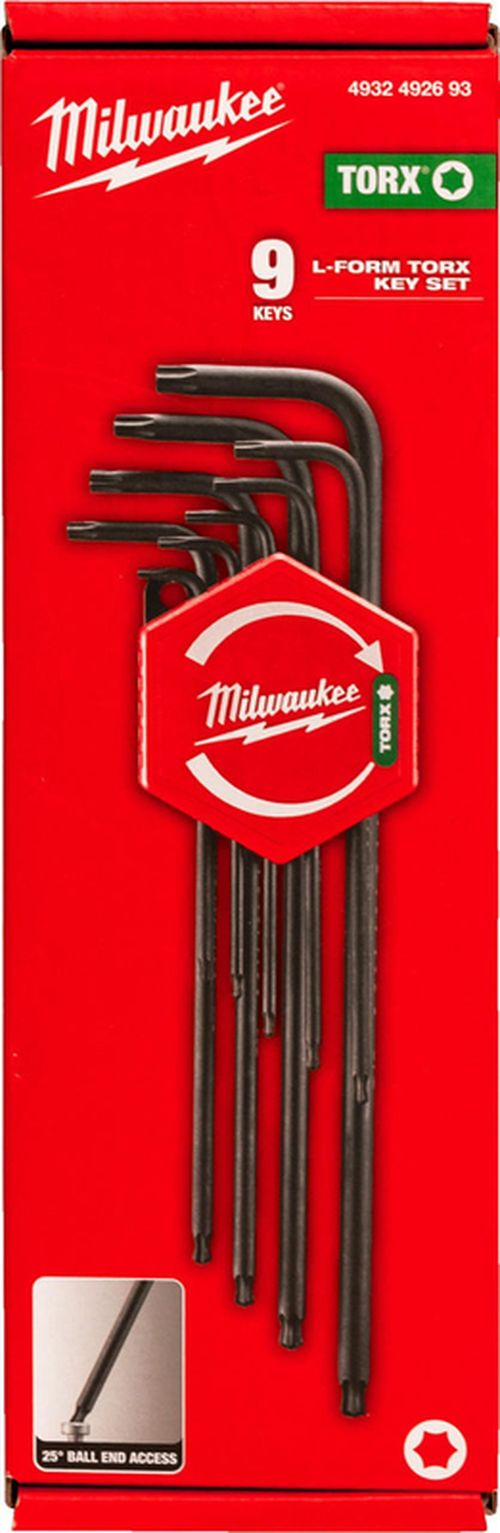 cumpără Set de unelte de mână Milwaukee 4932492693 Set 9 imbusuri TORX in forma de L în Chișinău 