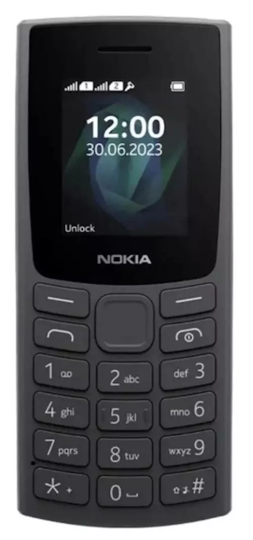 купить Телефон мобильный Nokia 105 (2023) Dual SIM 4G RO/RU Black в Кишинёве 