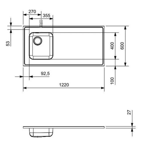 купить Мойка кухонная Reginox R37102 1220x600mm в Кишинёве 