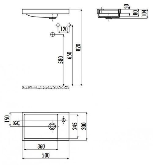 купить Раковина Creavit Elmas TP026.000 в Кишинёве 
