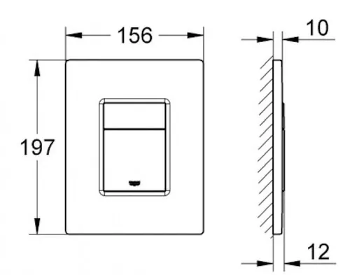 купить Кнопка смыва Grohe Clapeta actionare Skate Cosmo Crome 38732000 в Кишинёве 