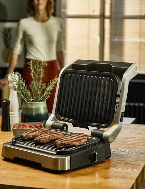 cumpără Grill-barbeque electric Tefal GC772D30 OptiGrill 2in1 Inox în Chișinău 