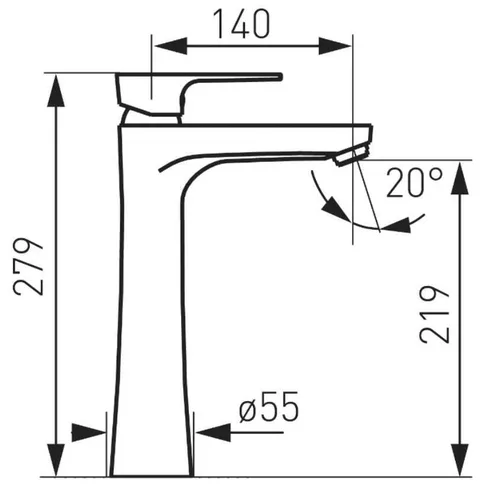 купить Смеситель для умывальника Ferro SQUARE BAQ2L в Кишинёве 