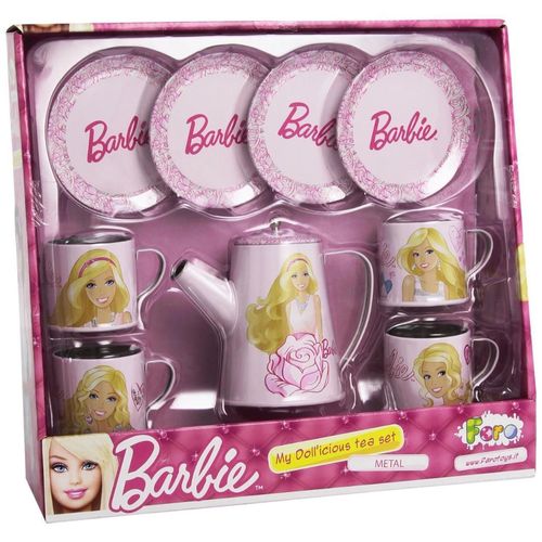 купить Игрушечная кухня и посуда Faro 2643 Набор чайный Barbie в Кишинёве 