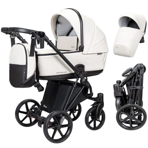 cumpără Сărucior pentru copii Angelina Carucior 2in1 Enigma Eco White Ecco-12 în Chișinău 
