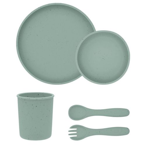 cumpără Seturi pentru hrănire bebelușilor Kikka Boo 31302050001 Set de alimentatie din silicon Platinum Sage, 5 piese în Chișinău 