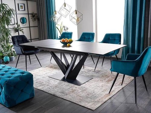 купить Стол Signal Sorento 160(220)x90 ceram.ciemn szar/czarny mat в Кишинёве 