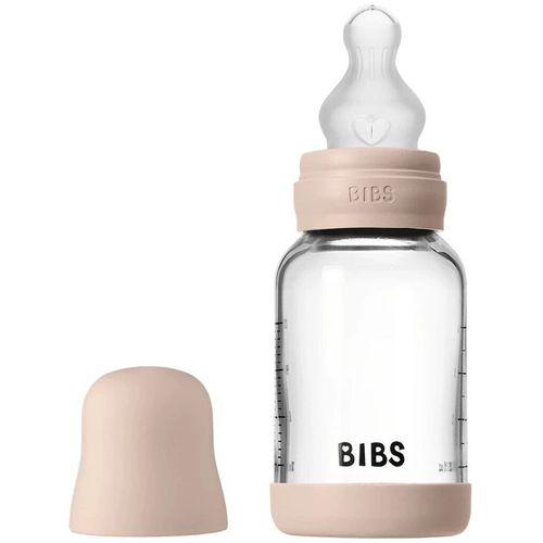 купить Поильник BIBS 50191244 Biberon din sticla anticolici Blush cu tetina din silicon 0+ luni, 120ml в Кишинёве 