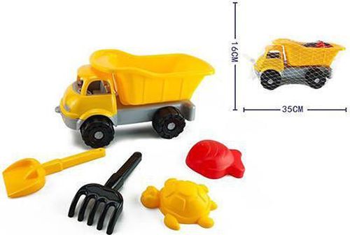 купить Игрушка Promstore 45063 Набор игрушек для песка в грузовике 5ед, 30x16cm в Кишинёве 