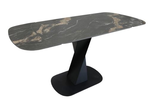купить Стол Deco Novara 1400-2000x850x760 (HT2592-GN) Black (HY-271) в Кишинёве 