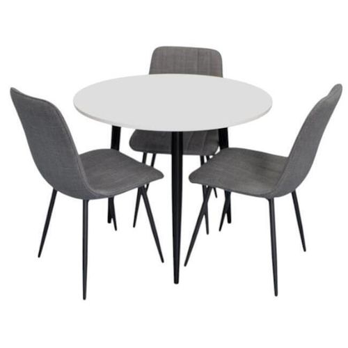 купить Комплект стол и стулья Evelin di Costacurta стол DT-404-3B + 3 стула YTC-078B Bjorn-13 (Grey) в Кишинёве 