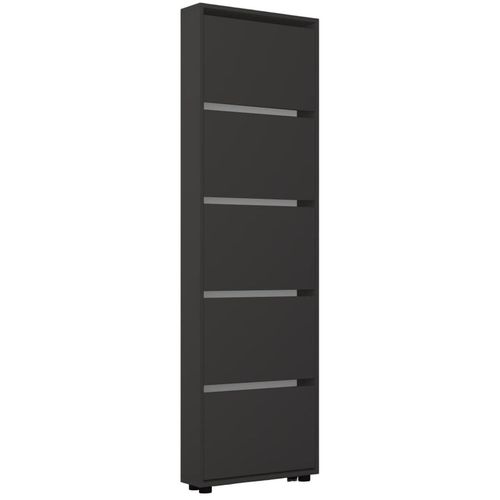купить Полка для обуви Mobildor-Lux Leo Slim 100x16x203H cm Anthracite в Кишинёве 