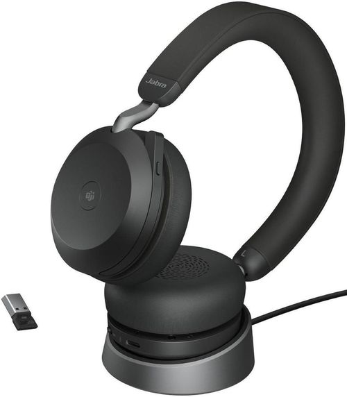 купить Наушники игровые Jabra 27599-999-989 Evolve2 75, Link380/390a MS Stereo Std Black в Кишинёве 