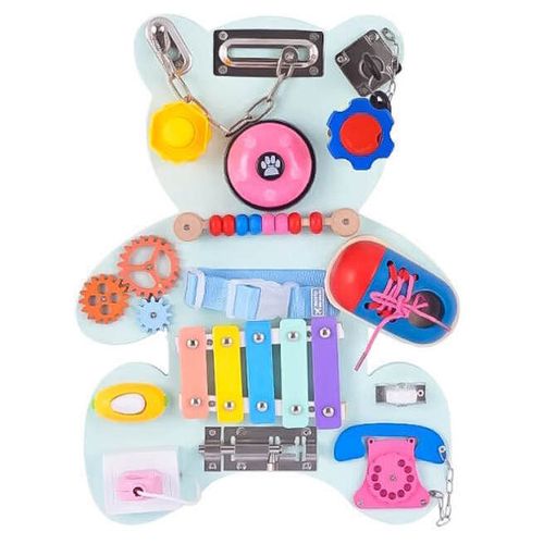 cumpără Puzzle New World Bear524 Busyboard Ursuleț Pastel, 224102 în Chișinău 