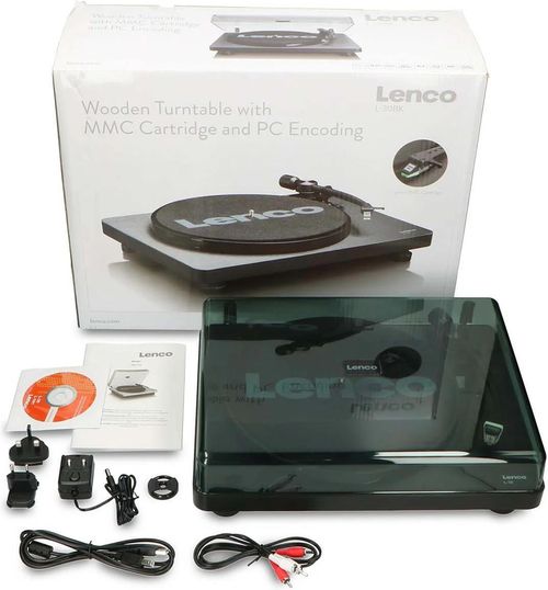 купить Проигрыватель виниловый Lenco L-30BK в Кишинёве 