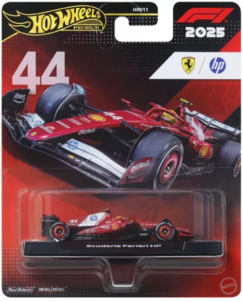 cumpără Mașină Hot Wheels JKD86 Mașinuță de colecție Premium Ferrari: Lewis Hamilton #44, 1:64 în Chișinău 