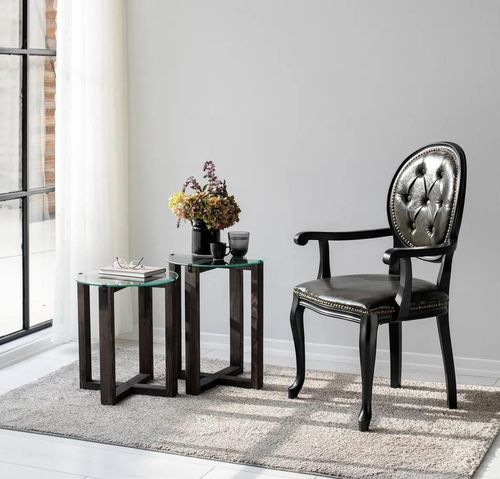 купить Журнальный столик Trendy Amalfi, Антрацит 40x50x40 см в Кишинёве 