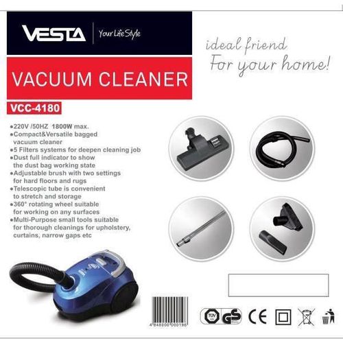 cumpără Aspirator cu sac Vesta VCC-4180 Blue în Chișinău 