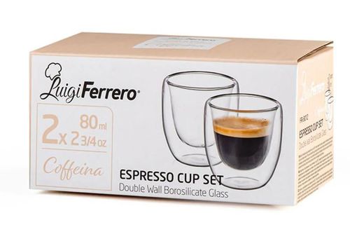 купить Чашка Luigi Ferrero Coffeina FR-8012 80ml, 2 pcs в Кишинёве 