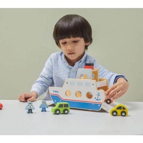 купить Игрушка PolarB 44684 Set de joacă Feribot din lemn в Кишинёве 