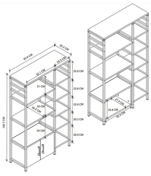 купить Шкаф Bofigo Буфет 28-08-08 Anthracite в Кишинёве 