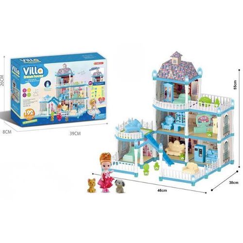 cumpără Căsuță pentru păpuși Essa 556-79 Vila Visurilor + accesorii cu iluminare de noapte, 192elem în Chișinău 