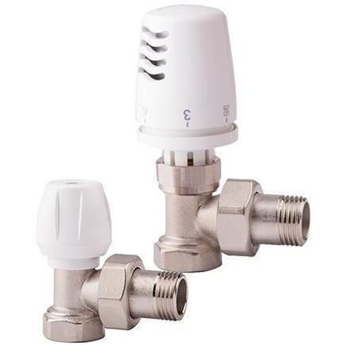 cumpără Accesoriu sisteme de încălzire ICMA Set robinet COLT 1/2 (tur+retur) cu cap termostatic în Chișinău 