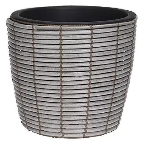 купить Цветочный горшок H&S 50621.1 Cercuri D40cm, H36cm, gri в Кишинёве 