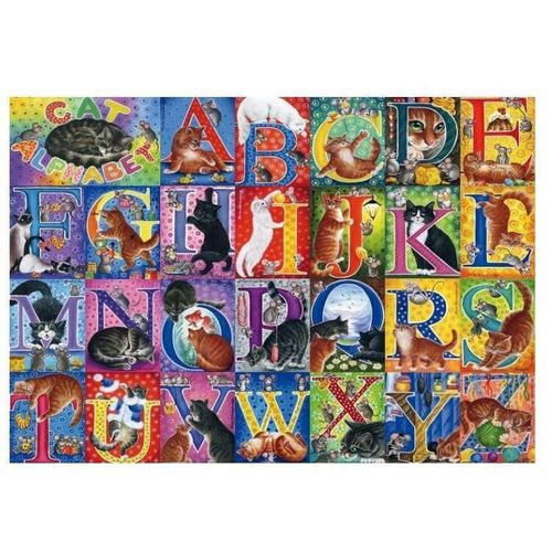 купить Пазл Trefl 37527 Puzzle 500. Alfabetul pisicii в Кишинёве 