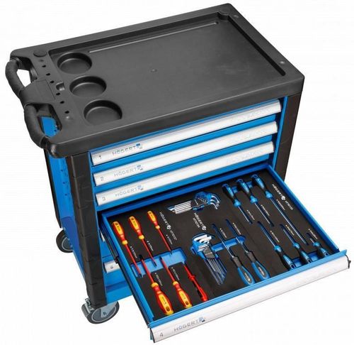 купить Система хранения инструментов Hoegert HT7G052 Тележка инструментальная (171 предмет) в Кишинёве 