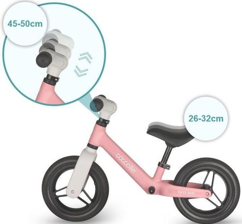 купить Велосипед Coccolle First Way Pink+Beige, bicicletă fără pedale в Кишинёве 
