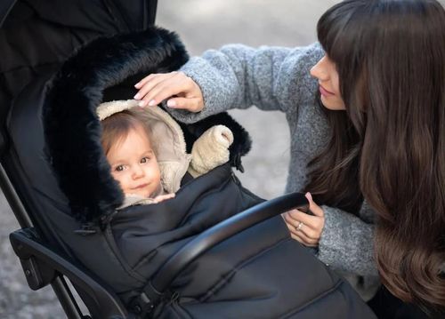 купить Аксессуар для колясок Kikka Boo 31108040165 Husa de iarna pentru carucior Urban Black в Кишинёве 